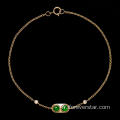 Femmes Natural Green Charm Jade Bracles